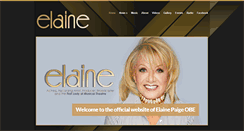 Desktop Screenshot of elainepaige.com